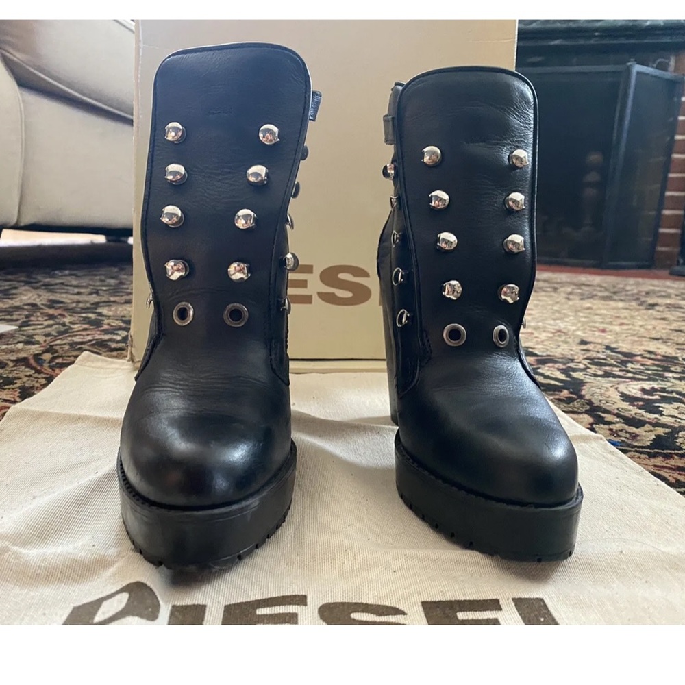 Diesel Women’s Heeled Ankle Boots, Size 38